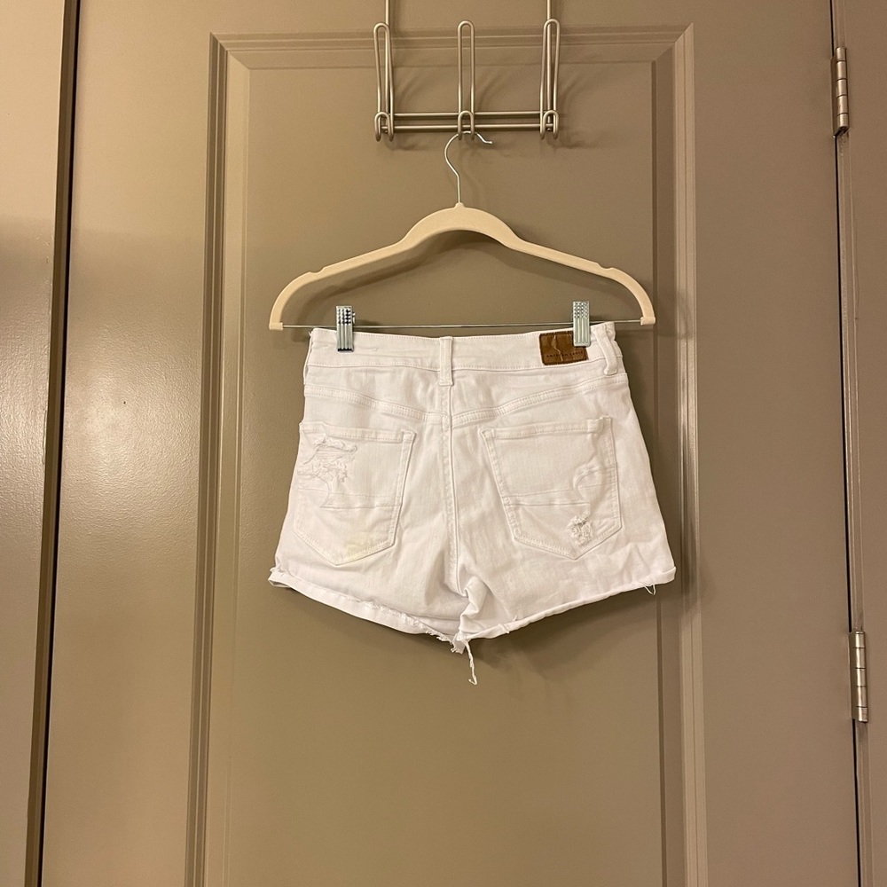 American Eagle White Jean Shorts, Size 4